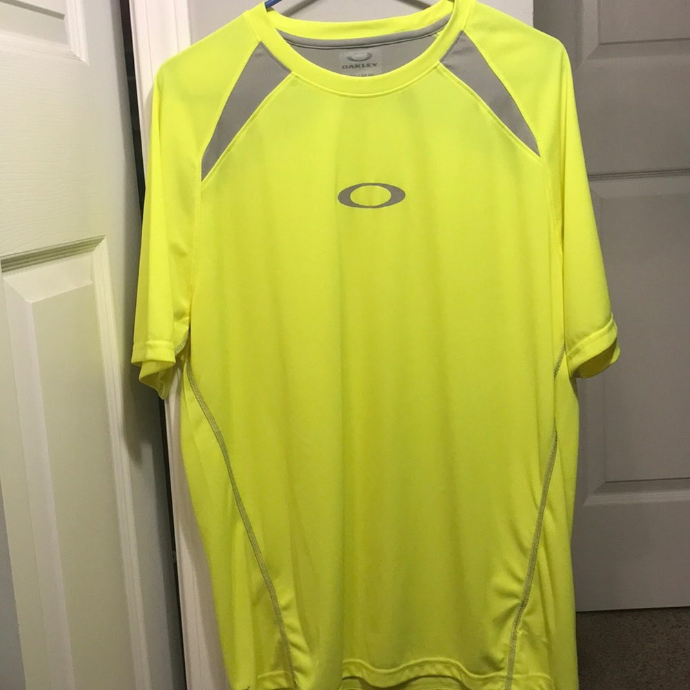 Oakley and UnderArmor yellow shirts